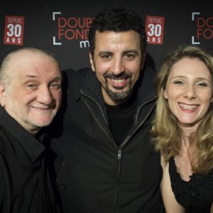 Double Fond café théâtre de la magie, founded by Dominique Duvivier in 1988, at 1 Place du Marché Ste Catherine in the Marais district of Paris, during the celebration of its 30th Anniversary with a series of special shows gathering the top magiciens from around the world, many of whom perform in these Anniversary shows. Dominique Duvivier has been passionate about magic since the age of 8 and is now a living legend in the world of conjuring. As well as bringing close up magic to the attention of the public in Paris, he has invented thousands of magical rountines, trained hundreds of magicians, and runs the world's oldest magic shop, Mayette Magic, founded in Paris in 1808. He performs with his daughter, Alexandra, and is backed by the Doublefond team including Philippe Perthuis, Jean-Pierre Crispon, Quoc Tien Tran, Cédric Reimon, Adeline Galland, Sophie Nguyen, David Duvivier, and his wife Marie-Christine Duvivier. Saturday 7th April 2018. Copyright photograph by Andrew Lyndon-Skeggs of ANLS Photography www.anlsphotography.photoshelter.com